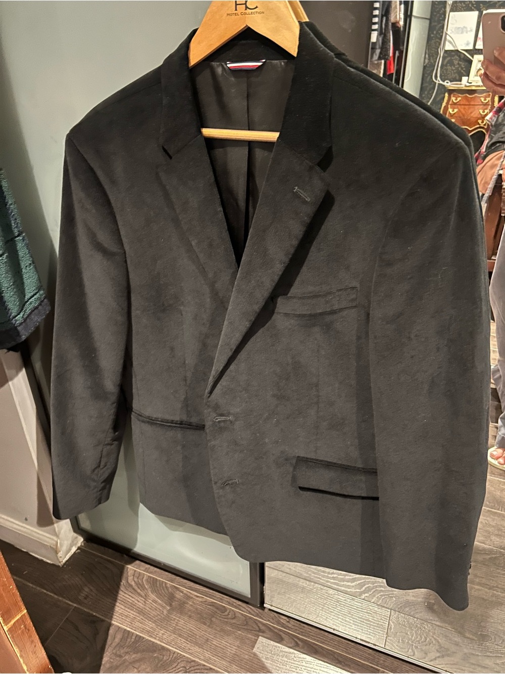 Tommy Hilfiger Willow Corduroy Blazer Black Size 42
